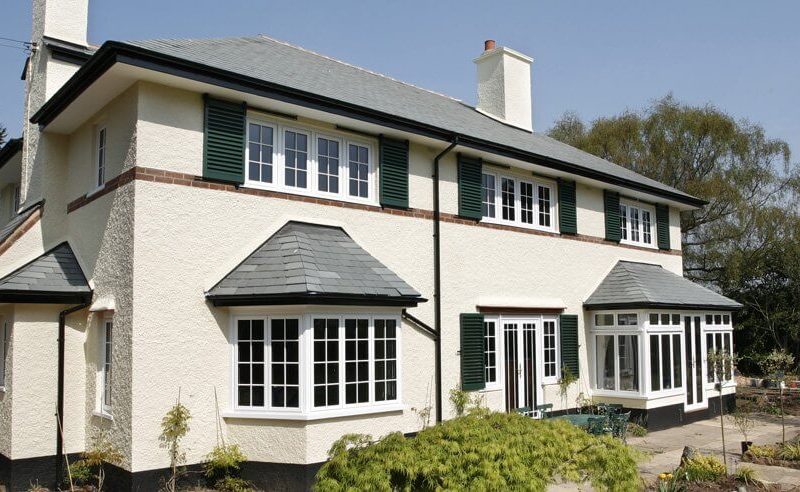 white aluminium windows