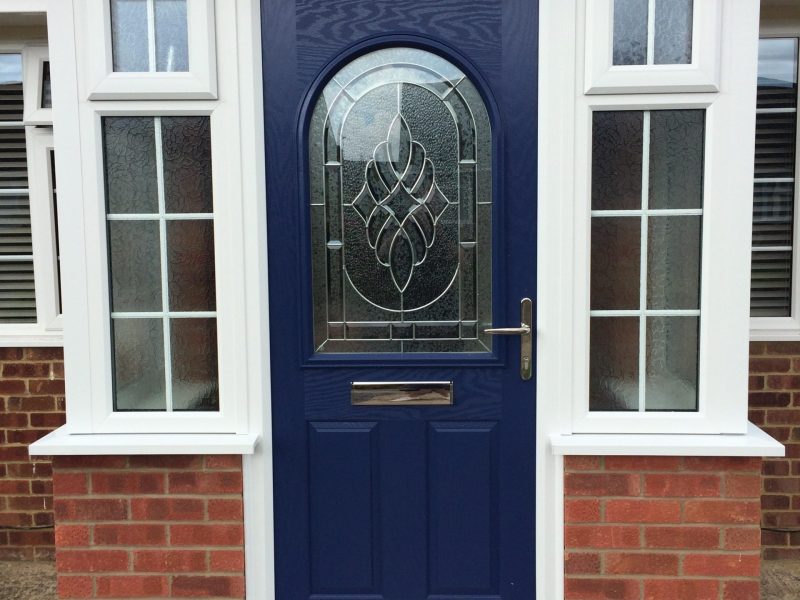 blue front door