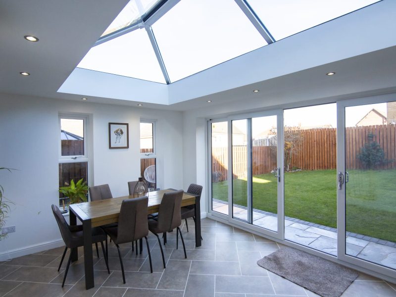white edwardian conservatory interior