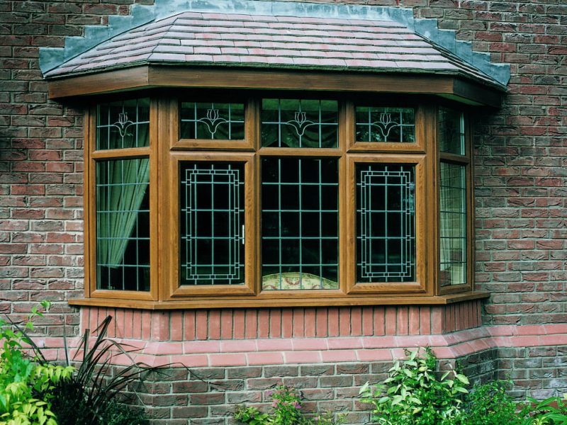 Chamfered-Golden-Oak-Bay-window