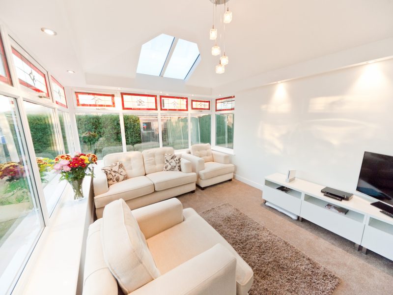 solid conservatory roof interior
