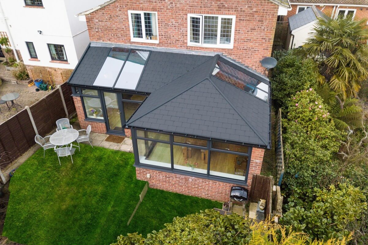 tiled conservatory roof aerial
