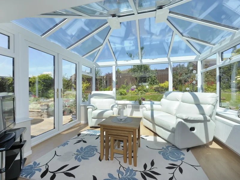 glass conservatory roof